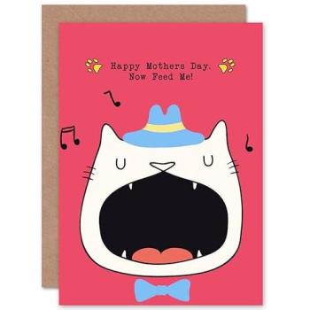 Funny Cat Mom Mother’s Day Singing Card – Wee Blue Coo