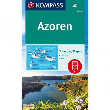 Wandelkaart 2260 Azoren | Kompass