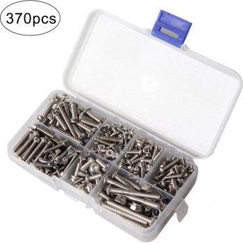 Tornillos de Actualización de Acero Inoxidable 370 Piezas para Traxxas UDR 1:7 Ruck Health99
