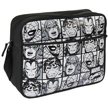 ARTESANIA CERDA Borsa a Tracolla Avengers, Zainetto Bambina, Nero, 11x30x36 cm