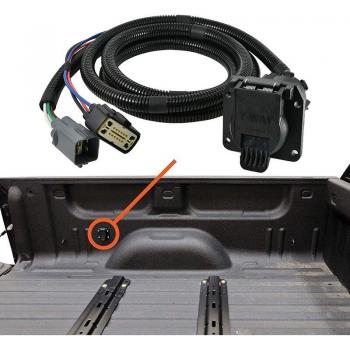 7-Foot 7-Pin Trailer Wiring Harness for Chevrolet Dodge Ford GMC Nissan Ram Toyota