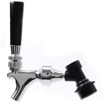 Grifo de cerveza con desconexión cromada