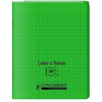 Cahier rabat polypro conquérant