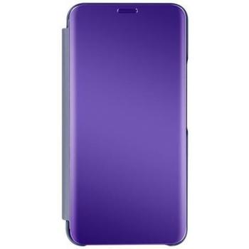 Funda Samsung Galaxy S22 con Espejo y Cierre Morado Translúcido
