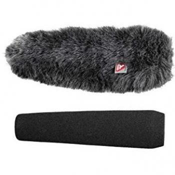 Rycote 18 cm Windjammer für Mikrofone (Schaumstoff und Fell)