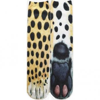 Estampado Leopardino 3D Calcetín Elástico
