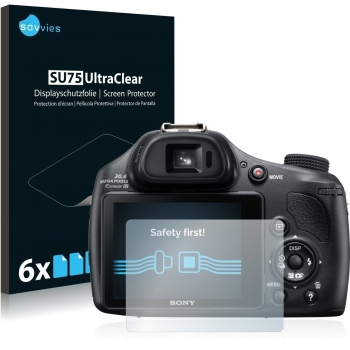 Savvies Protective Film for Sony Cyber-Shot DSC-HX400V (Clear, 6 Pack)