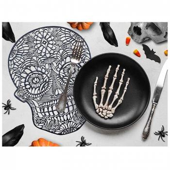 Salvamantel mit Totenkopfdruck 38 cm