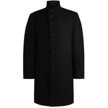 Hugo Wollmantel Mintra X2441 50528837 Schwarz Regular Fit 50 Herren