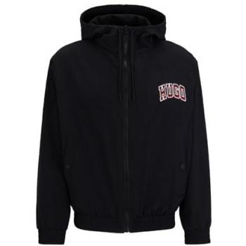 Hugo Boss Black Zip-Through Hoodie, Male, 2XL