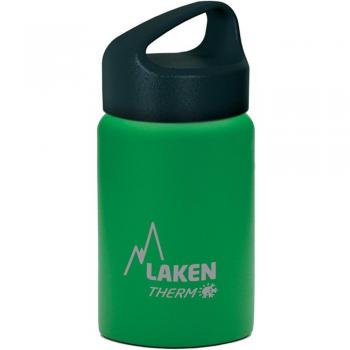 Bouteille Laken Isotherme Classique 350 ml – Verre vert, acier inoxydable, goulot large
