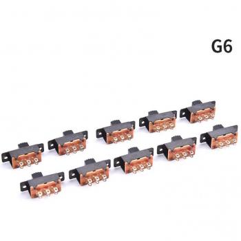 0.5 Amp 50 Volt DC 1P2T 3-Pin Toggle Switch – Set of Ten