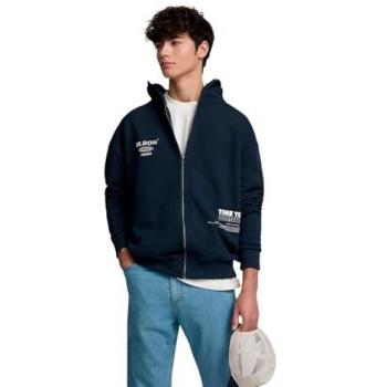 Azul Marino Sudadera Silbon Special Fit con Cremallera de Hombre