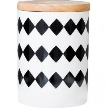 Sealed Geometric Coffee Storage Jar