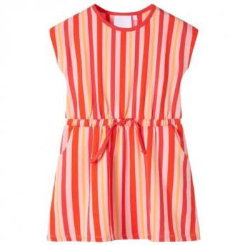 Abito Bambina Coulisse Rosa e Rosso 116