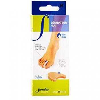 Séparateur à doigts en silicone plat taille M 2 unités