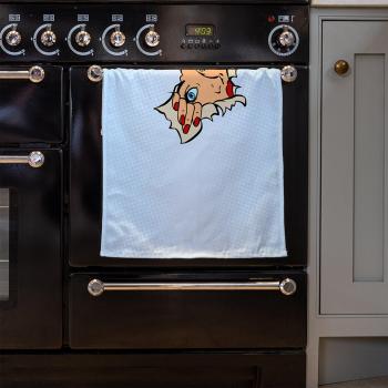 Benjamin Tate Blue Pop Art Kitchen Towel