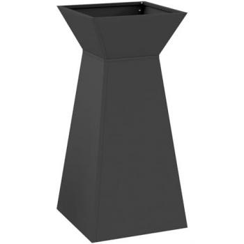 Plante support noir en PVC – 35×35×73 cm