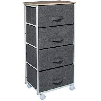 Meuble de rangement 4 tiroirs à roulettes