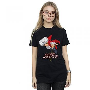Marvel Damen Thor Baumwoll-Boyfriend-T-Shirt