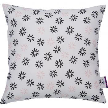 Tom Tailor Baumwollkissenhülle 564417 „T‑Painted Flowers“ – Rosé/Schwarz, 40x40 cm