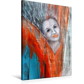 Hochformat Engel-Leinwand 60x90 cm – Angelika Stephan Fertigbild