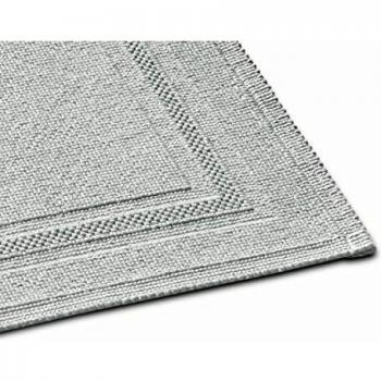 Rhomtuft Pearl Grey Grace Bath Mat 60cm W x 90cm L