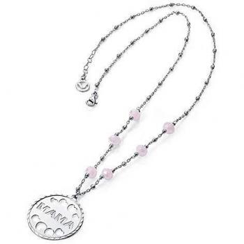 Collar Viceroy plata Ley 925m MAMÁ con cristales rosas 1198C000-90