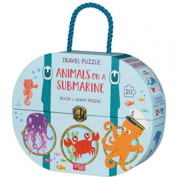Animals on a submarine. Travel puzzle. Ediz. a colori. Con puzzle