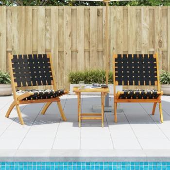 Folding Patio Chairs Set with Table