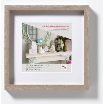 Moldura Estilo Escandinavo Cinza 30x30