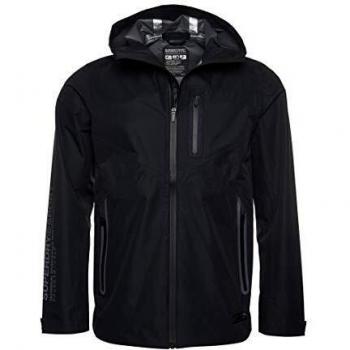 Superdry Herren Sportjacke mit Wasserabweisung Schwarz XXL