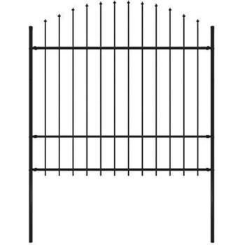 VidaXL Vrtna ograda s ukrasnim kopljima (1,5