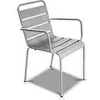 Fauteuil de Jardin Palavas en métal blanc