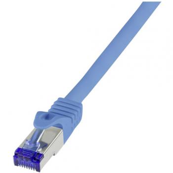 LogiLink Patchkabel Ultraflex Kat.6A S/FTP 0,25 m Blau