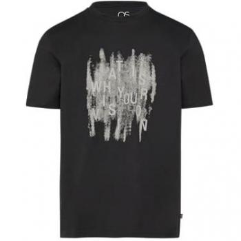 T-Shirt Basic Rundhals Frontprint – QS Design