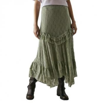 Lace Tiered Maxi Skirt for Women