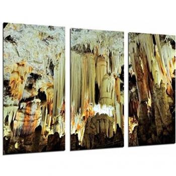 Landschaftsbild „Stalaktiten-Illusion – 97x62 cm Holzdruck“