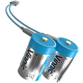 Vinnic C Akku Set mit USB-C Ladeanschluss, 2 Stück