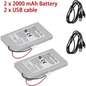 Batteries de contrôleur PS3 1800mAh sans fil