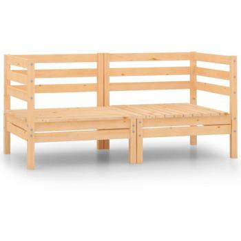 VidaXL 2 Stk. Garten-Ecksofas Kiefernholz