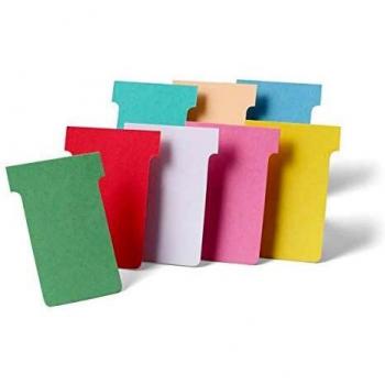Nobo T-Cards 160gsm Tab Top 15mm W60x Bottom W48.5x Full H85mm Size 2