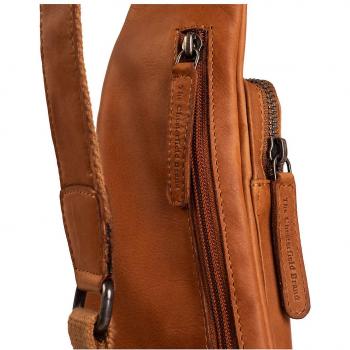 Chesterfield Wax Pull Up Leather Crossbody Bag 17 cm Brown