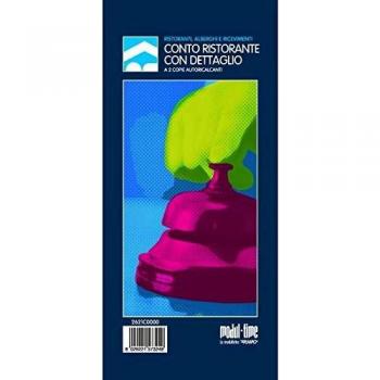 Blocco Conto Ristorante con Descrizione 2 Copie 21,5x10