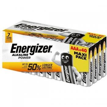 Energizer Batterie »40 Stück Alkaline Power Micro (AAA)«, LR03, 1,5 V, (Packung, 40 St.)