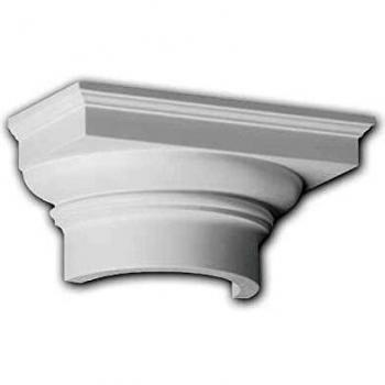 Capitello Dorico Bianco 115008 Elemento Decorativo Profhome