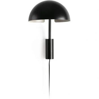 Applique Moderne Dominica S Avec Abat-jour Noir