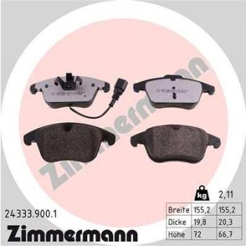 Set pastiglie freni ZIMMERMANN 24333.900.1