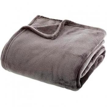 Plaid Doux Flanel Gris 180x230