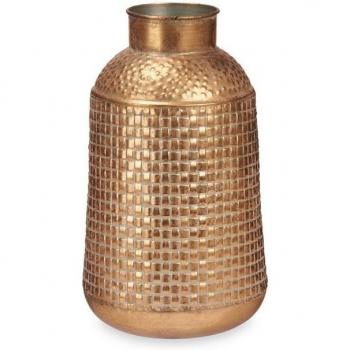 Giftdecor, antike goldfarbene Blumenvase